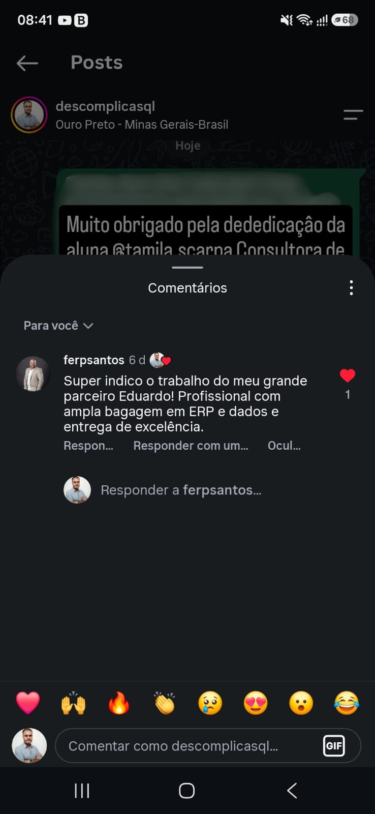 Depoimento Aluno 3