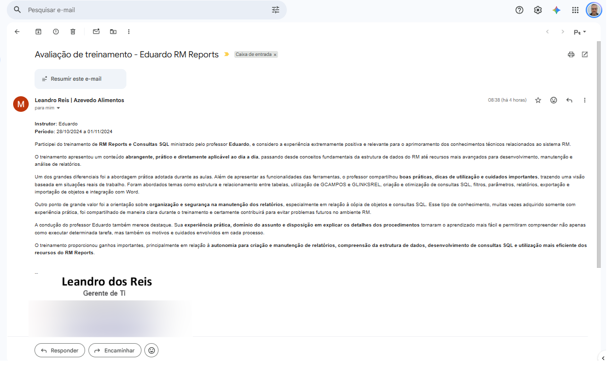 Depoimento Aluno 4