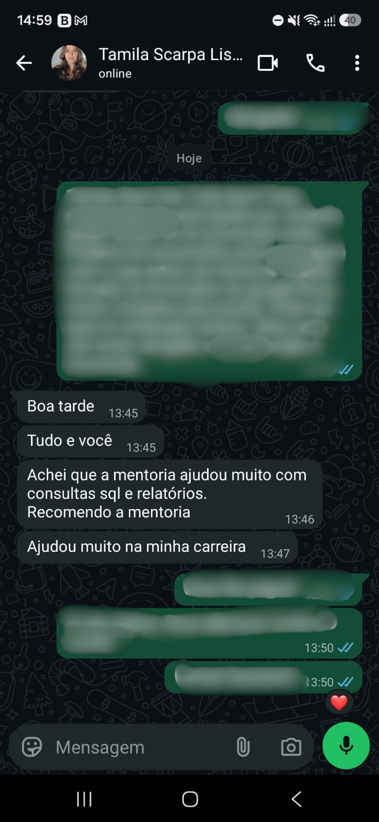 Depoimento Aluno 1